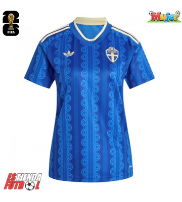 Suecia Segunda Equipación Mujer Mundial 2026 Manga Corta